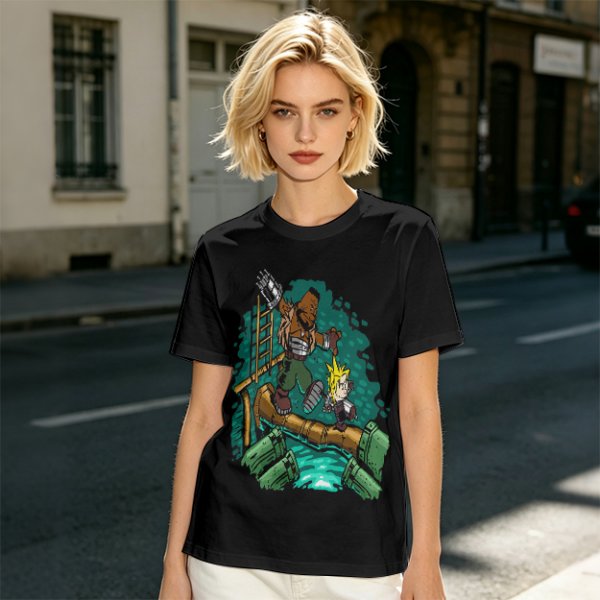 Final Fantasy VII Barret and Cloud Graphic Tee