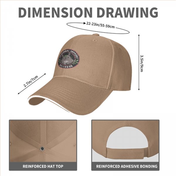 Emotional Support Neighbor Totoro Graphic Baseball Cap
