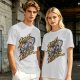 Olive Street Fighter Graphic T-Shirt with Fighting Character Art