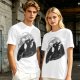 Olive T-Shirt Featuring Toothless Dragon Against Full Moon