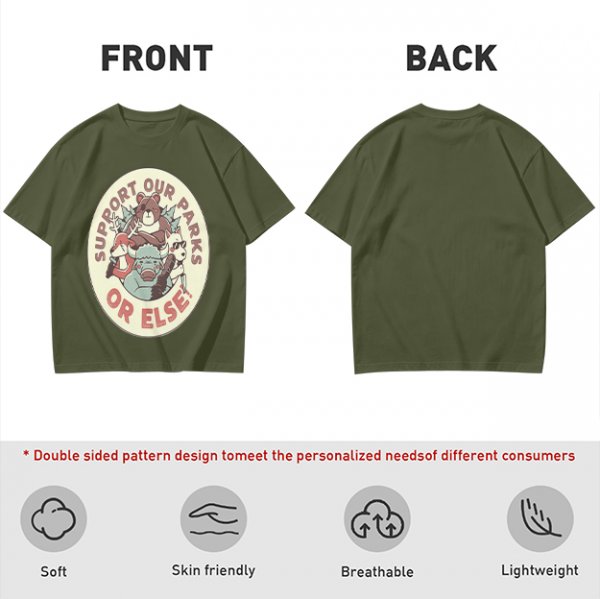 Support Our Parks Or Else Wildlife Graphic T-Shirt