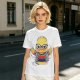 Olive T-shirt with Cool Stylized Duck Graphic Print