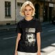 Olive T-Shirt With Cat Body Language Illustrations