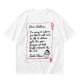 Christmas t-shirt with Santa's tariff excuse note print