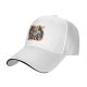 Black baseball cap with Stay Gold graphic print featuring four characters