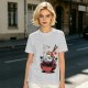 Olive T-shirt with Cute Sushi Dipping in Soy Sauce Graphic
