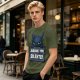 Olive t-shirt featuring Toothless the dragon judging you silently