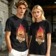 Olive T-Shirt Featuring Calcifer The Fire Demon Artwork