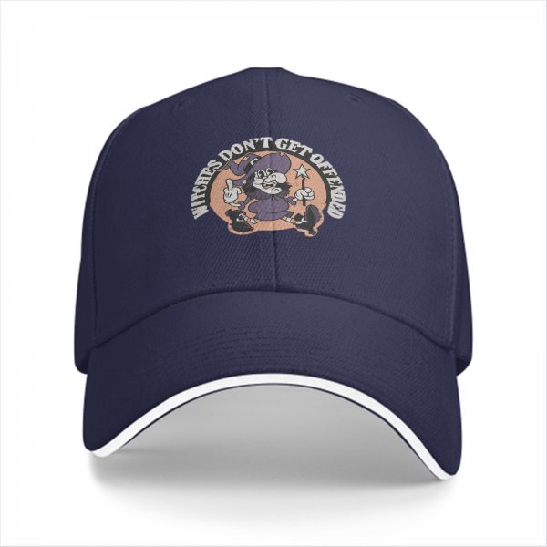 Witches Don't Get Offended Graphic Black Baseball Cap