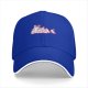 Black Baseball Cap with Pink Cute Character Graphic Print