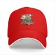 Black baseball cap with T-Rex sushi chef graphic and RAWR text