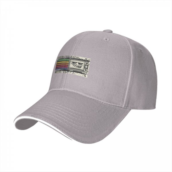 Raised by Television Corrupted by Memes Graphic Baseball Cap