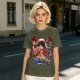 One Piece Monkey D. Luffy Graphic Print Olive T-Shirt