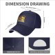 Black baseball cap with cartoon bear costume character in fiery cave print