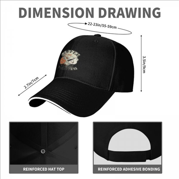 Coffee Is My Valentine Black Baseball Cap