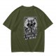 Olive Graphic Tee With Shocked Raccoon Scientist I Tried It At Home Print