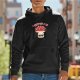 Black hoodie with 'Pretty Fly' and cool mushroom graphic