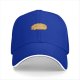 Black Baseball Cap With Cute Sleeping Ginger Cat Graphic