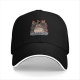 Black baseball cap with Totoro graphic and Japanese text print