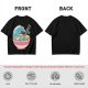 Olive T-shirt with Great Wave Ramen Bowl Graphic Design