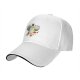 Black baseball cap with Totoro and girls graphic print