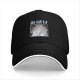 Black baseball cap with Totoro forest spirit graphic and Japanese text
