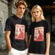 Olive T-shirt with Hell's Gym Devil Lifting Dumbbell Graphic