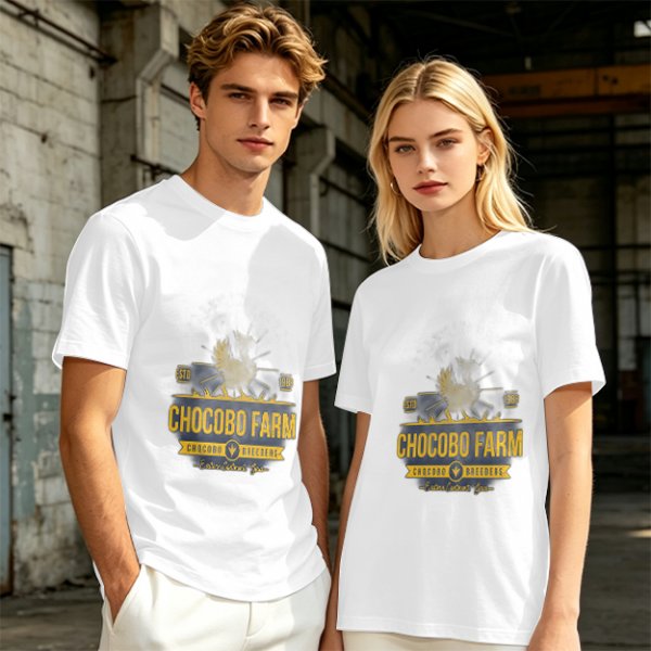 Olive Chocobo Farm Graphic T-Shirt for Fans