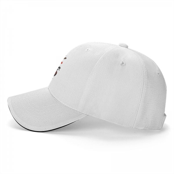 Black Baseball Cap With Cute Sushi In Soy Sauce Bowl Graphic