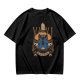 Olive Green T-Shirt with Final Fantasy Black Mage Graphic Print