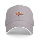Black Baseball Cap With Cute Dumpling Food Illustration