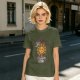 Olive t-shirt with Vitamin D sun graphic print