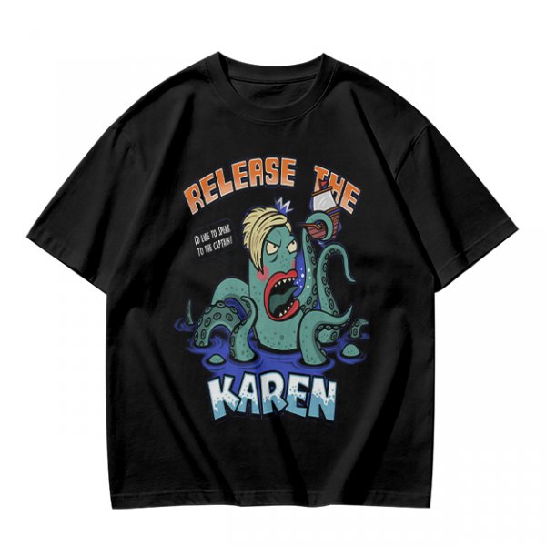 Release The Karen Octopus Graphic T-Shirt
