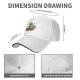 Black baseball cap with retro avocado traveler graphic