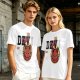 Olive T-Shirt with Red Devil Cat Graphic and The Dev Print