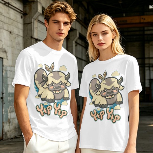Avatar The Last Airbender Appa Yip Yip Graphic T-Shirt