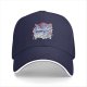 Black Baseball Cap With Japanese Anime Inspired Graphic Print