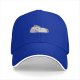 Black Baseball Cap With Chubby Lying Unicorn Rainbow Print