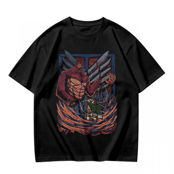 Attack on Titan Beast Titan vs Scout Levi Graphic T-Shirt