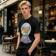Olive T-Shirt With Cat Gumball Machine Artwork