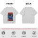 Olive Graphic T-Shirt with 'MORE POWER' and Muscular Skeleton Character