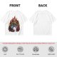 Olive T-shirt with Final Fantasy Vivi and Moogle Fire Artwork