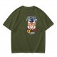 Olive T-Shirt With Another Fine Day Red Panda Coffee Print