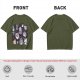 Olive T-Shirt With Cute Studio Ghibli Character Print