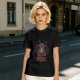 Olive Graphic T-Shirt with Cute Mothman Respect The Locals Print