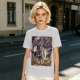 Olive T-Shirt Featuring Fantasy Wizard Card Artwork