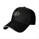 New Year Skeleton Lifting Dumbbells Black Baseball Cap