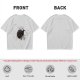 Olive green graphic t-shirt with dark fantasy creature print