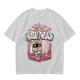 Olive t-shirt with cartoon knight 'Praise the Sun' graphic
