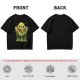 Olive T-Shirt With Playful Green Slime Monster Graphic